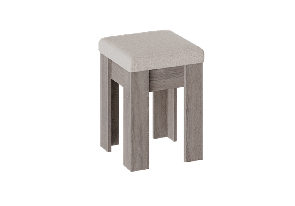 Банкетка Ганновер дуб сонома трюфель / рогожка бежевая