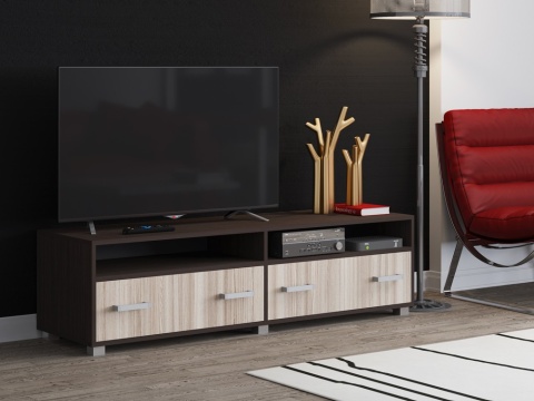 Тумба Дарина ТВ-2 (Ш-1600| В-430| Г-450) Венге/Ясень Шимо Светлый