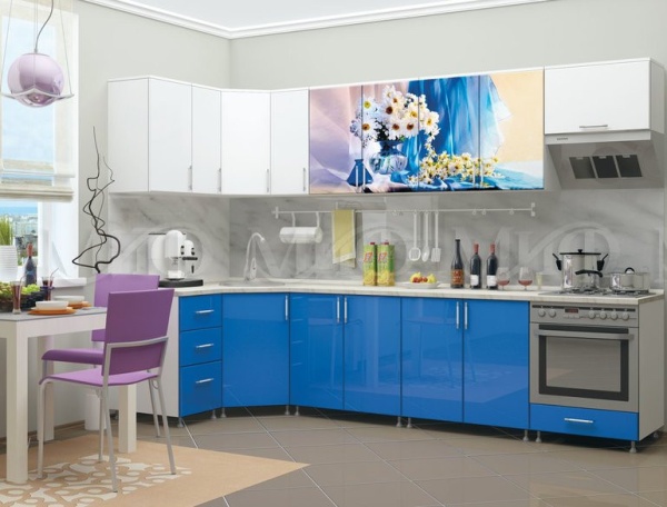 Кухонный Гарнитур Ромашки МДФ/Фотопечать 1600/1700/1800/2000 мм