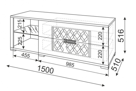 Тумба под ТВ "Тиффани" М 03