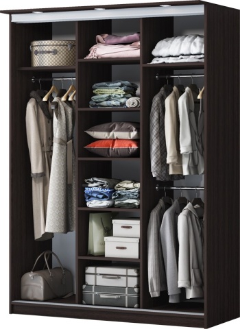 Шкаф-Купе Альба-2 (Ш-1500 х В-2220 х Г-720 мм)/Разные Цвета